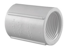 Charlotte Pipe PVC 02102 0800 PVC Coupling 3/4 x 3/4 FPT Dia. in. Pack of 25 