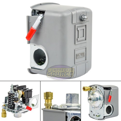 #ad Square D 95 125 PSI Air Compressor Pressure Switch Control Valve 9013FHG12J52M1X $72.95