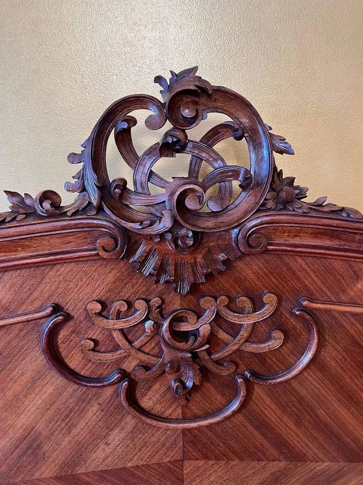 Antique French 19th Century Walnut Double Bed - image 2 of 4