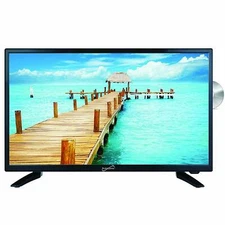 24" Supersonic 12 Volt AC/DC LED HDTV with DVD Player, USB, SD Card Reader, HDMI