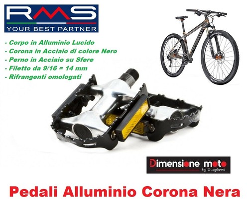 0080 - Coppia Pedali XERAMA in Alluminio Corona Nera per Bici 20-24-26  Graziella | eBay