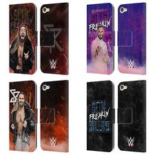 OFFICIAL WWE SETH ROLLINS LEATHER BOOK WALLET CASE FOR APPLE iPOD TOUCH MP3
