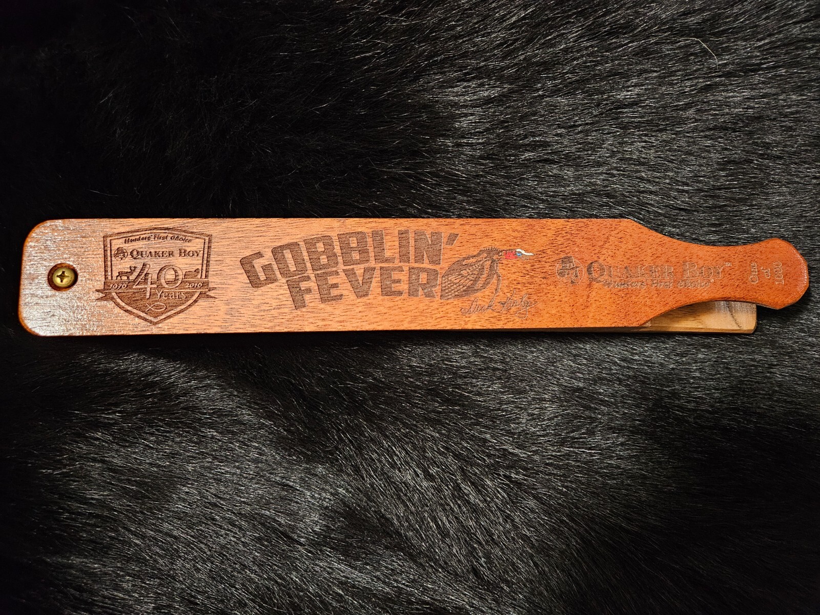 QUAKER BOY 40TH ANNIVERSARY BOAT PADDLE TURKEY BOX CALL DICK KIRBY