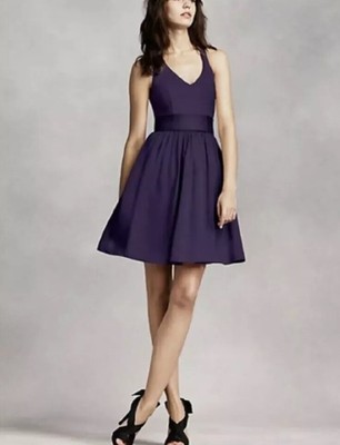vera wang plum bridesmaid dress