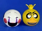 2016 Funko Mymoji Five Nights At Freddy’s Puppet Smiling and Angry Chica FNAF