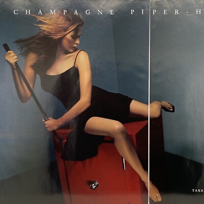 2000 Piper Heidsieck Champagne Brut PRINT AD Action Sexy Woman Dress Legs Safe