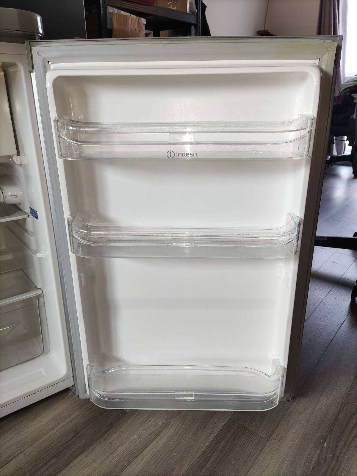 Gray Indesit Under Counter Fridge with Small Integrated Freezer Box TFAA 10 SI eBay