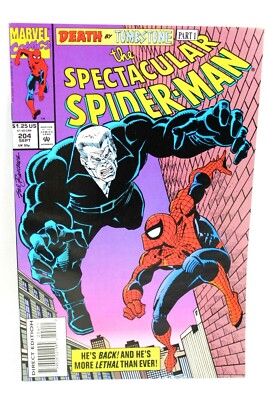 Spectacular Spider-Man #204 Death by Tombstone 1993 Marvel Comics
