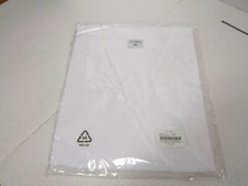 White Unisex Lab Smock 2XL Polyester/Cotton 2 Pockets Fits Chest 43"-44" -Qty 2