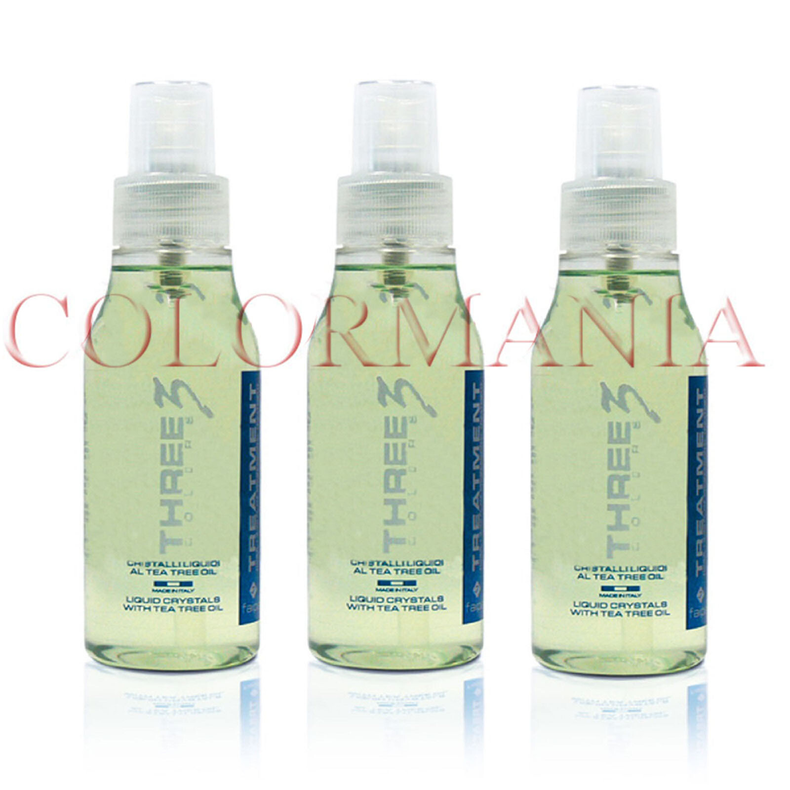 OFFERTA 6 Pezzi THREE Cristalli Liquidi Tea Tree Oil 100ml Capelli