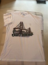 Vintage SAN FRANCISCO Golden Gate Bridge T Shirt White Size XL