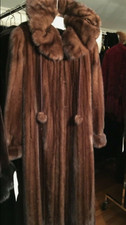 Chicago Fur Mart Size 14.brand New Demi Buff Female Mink Coatw/hood $18000.00