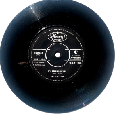 THE PLATTERS - I Wish / Its Raining Outside - Vinyl 45rpm 1968 Mercury 45-AMT100