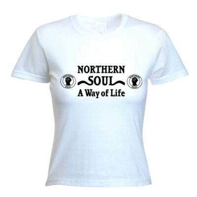 NORTHERN SOUL A WAY OF LIFE DAMEN T-SHIRT - Motown Wigan Casino - Farbauswahl