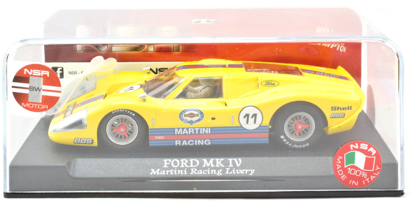 NSR Martini Ford GT40 MK IV с двигателем боковой намотки в масштабе 132 Для игровых автоматов 0411 18790₽