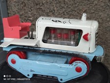 Vintage Tractor Bulldozer Battery Operated Soviet Era Ussr Cccp Moving Works