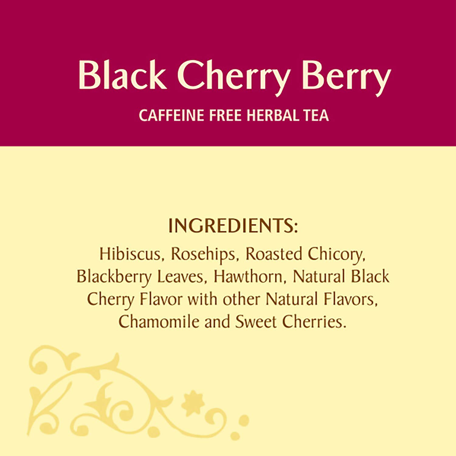 Celestial Seasonings Herbal Tea Black Cherry Berry 20 Count Pack of 6