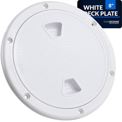 8'' Boat Hatch Marine Access Hatch Round Inspection Deck Plate Hatch with Deta...