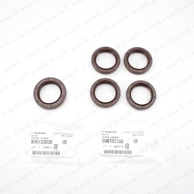 #ad #ad NEW GENUINE SUBARU IMPREZA LEGACY BAJA ENGINE CRANK CAM OIL SEAL SET OF 5 $32.36