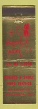 Matchbook Cover - Rogers & Sholl Pure oil gas Chttanooga TN Christmas