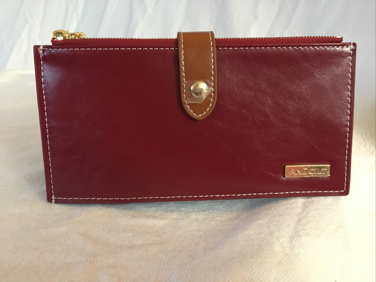 ANDOILT Women's Genuine Leather Wallet RFID Blocking Credit Card Holder