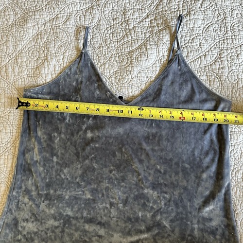 Express Blue Crushed Velvet Mini Slip Dress Women's Size Large NWT - Picture 7 of 14