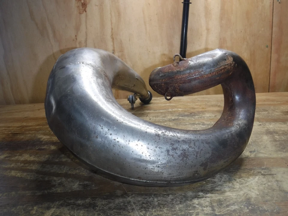 1998 Cr250r Cr250 金色系列 FMF 脂肪排气管铅管 — 第 2/4 张图片