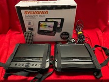 Sylvania 7" Dual Screen Portable DVD Player SDVD8706 Works Perfect