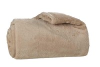 Fleecedecke Kuscheldecke Wohndecke Tagesdecke Sofadecke Polyester Beige 150X200