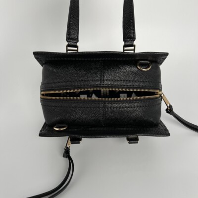 MARC JACOBS Mini Cruiser Black Pebbled Leather Bag With