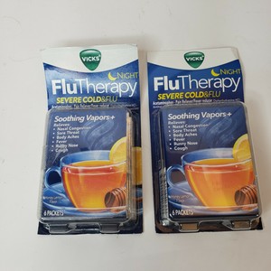 Vicks Flu Night Therapy Severe Cold Flu Honey Lemon Tea 2