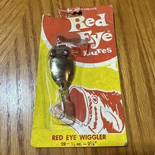 VINTAGE RED EYE WIGGLER 2R HOFSCHNEIDER 1/2 oz SPOON LURE 2 1/4”