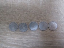 REPUBBLICA ITALIANA - LOTTO 5 MONETE DA 2 LIRE APE  1954/1955 BB