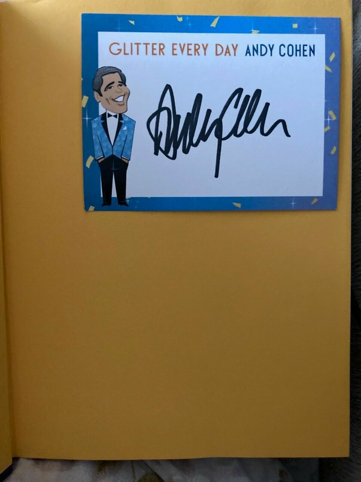 Glitter Every Day 365 Quotes from Women I Love Andy Cohen Signed Bookplate AUTO 9781250832399 eBay