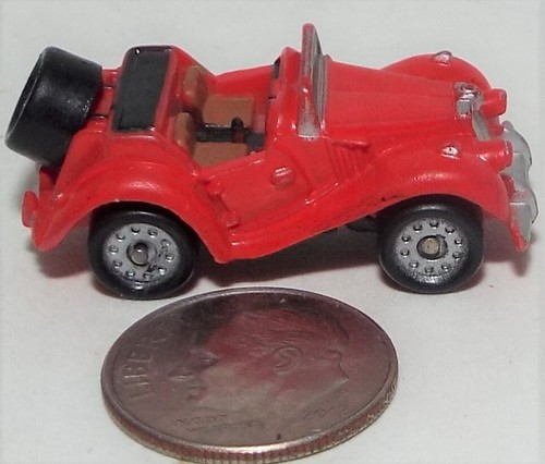 Small Micro Machine Plastic MG Sports Car in Red - Picture 2 of 3