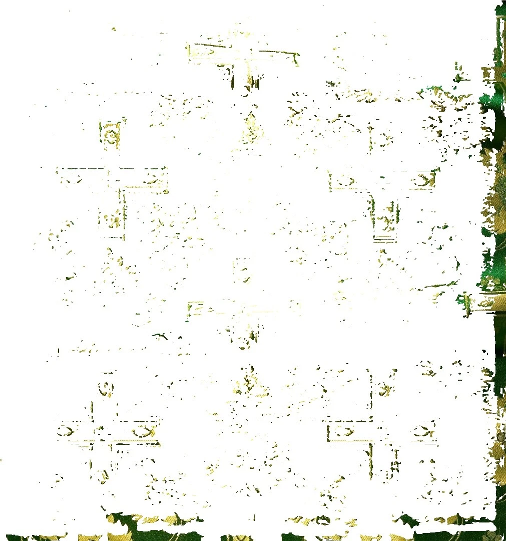 Telas de Brocado Floral Arte religioso