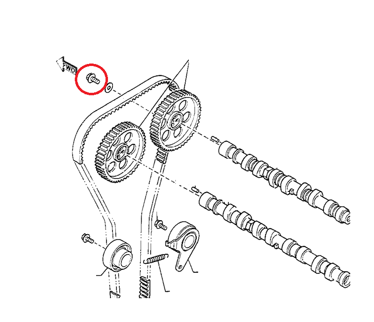 ARP Racing 90-05 Mazda Miata MX5 1.6 1.8 Camshaft Cam Gear Bolt