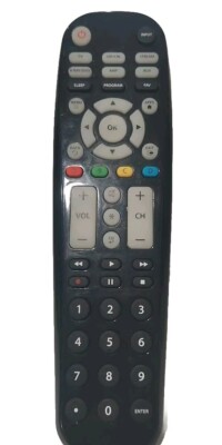 Blackweb 6 Device Universal Remote Control Black TV DVD DVRs Backlit Buttons
