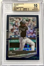 2020 Donruss Optic #195 Tim Anderson BLUE PANDORA PRIZM /99 BGS 10 PRISTINE