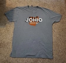 Vtg Cincinnati Bengals Joe Burrow JOHIO Welcomes You Shirt XL Gray Soft T-shirt
