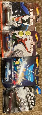 4 different hot wheels cars new in the box 