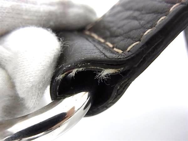 Gucci Shoulder Strap Dark Brown Leather Handbag Accessories Silver Logo Auth thumbnail 5