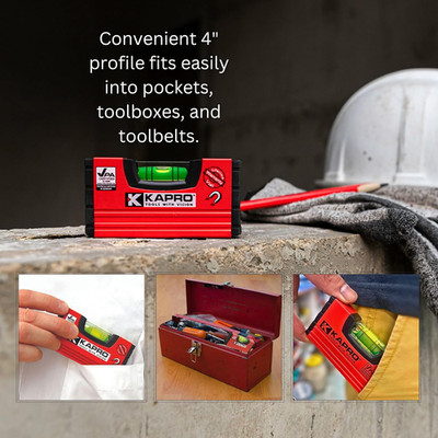 - 246 Handy Pocket Level - Magnetic - Features VPA Certified & Shock-Resistan...
