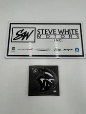 22-23 Dodge Challenger Black Hellcat Dark Gray Right Fender Emblem Nameplate New