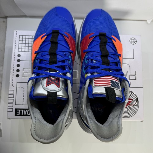 Nike NASA X PG 3 Apollo 14 Blue/Metallic Silver Basketball Shoes Men's Size 11.5 - Picture 6 of 11
