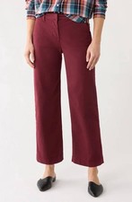Frank  Eileen Westport Italian Wide Leg Chino Scarlett