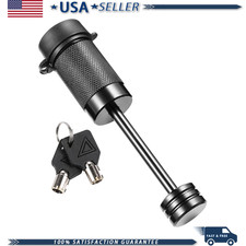 Trailer Tongue Coupler Lock, 1/4 Inch Dia, 2-1/2 Inch Span Latch-type Coupler