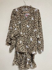Hello Kitty Leopard Print Jinbei Yukata 3L-4L New Unused Summer Kimono