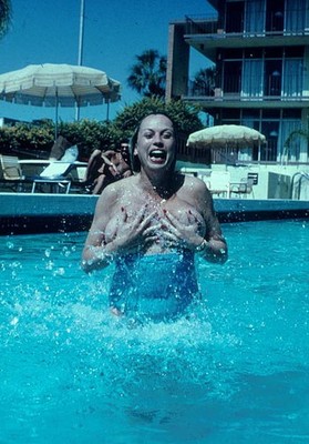 Barbara Valentin, ZDF satire, The Water polo of Schildershau - 1985 Old Photo 4
