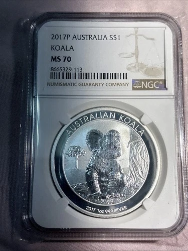 2017 $1 Australia Silver Koala NGC MS70
